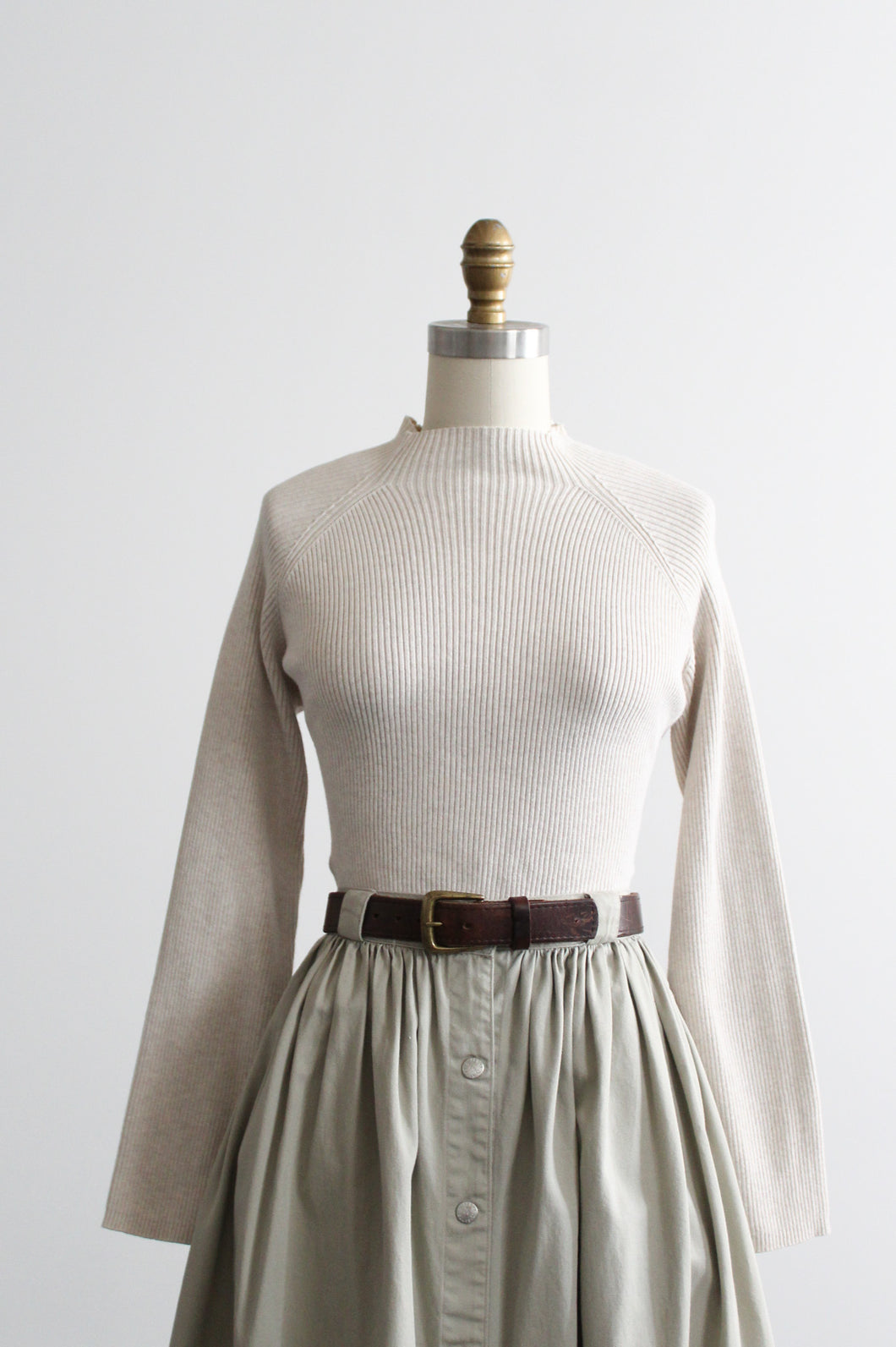 sand dune cotton rib knit pullover