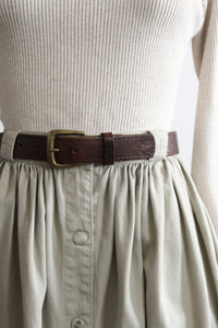 horseshoe leather belt
