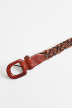 braided leather belt