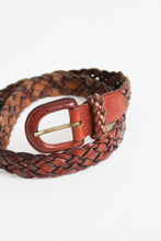 braided leather belt