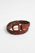 braided leather belt