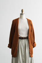 cable knit clay cardigan