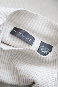 sand dune cotton rib knit pullover
