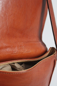 leather saddle bag