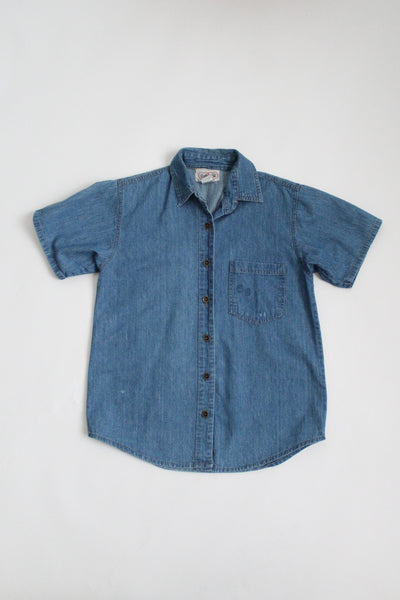 COTTON denim button up