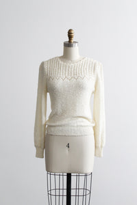 gardenia eyelet sweater