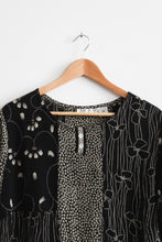 dark botanical blouse (m)
