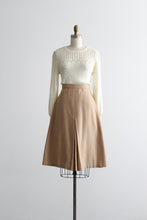 camel wool skirt