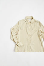 SILK cornsilk button up