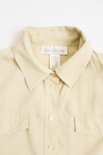 SILK cornsilk button up