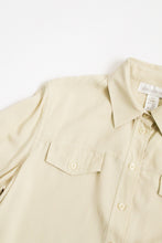 SILK cornsilk button up