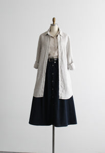 laurel lake denim midi skirt
