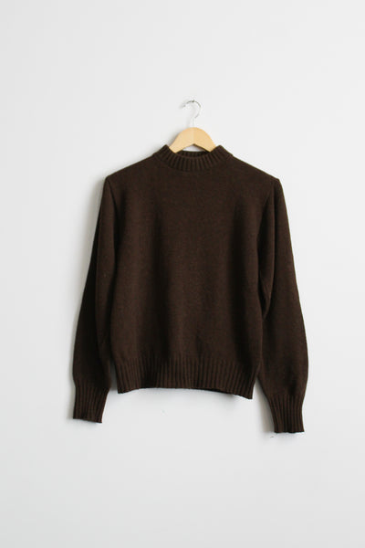 espresso wool pullover