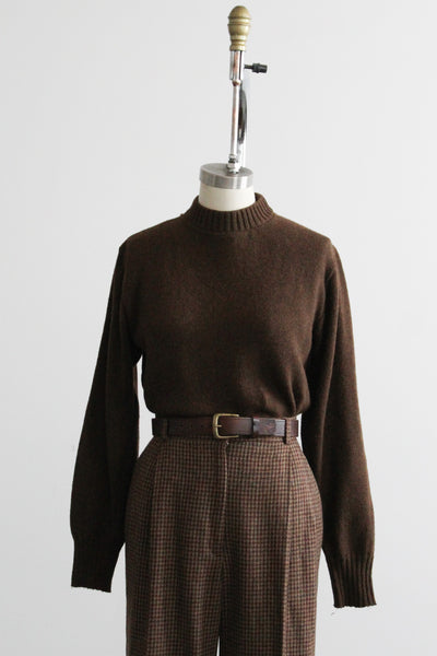 espresso wool pullover