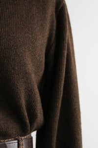 espresso wool pullover
