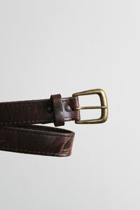 horseshoe leather belt