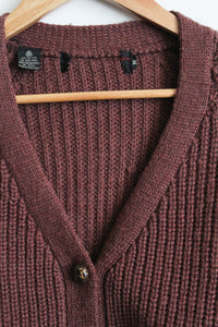 mulberry wool cardigan