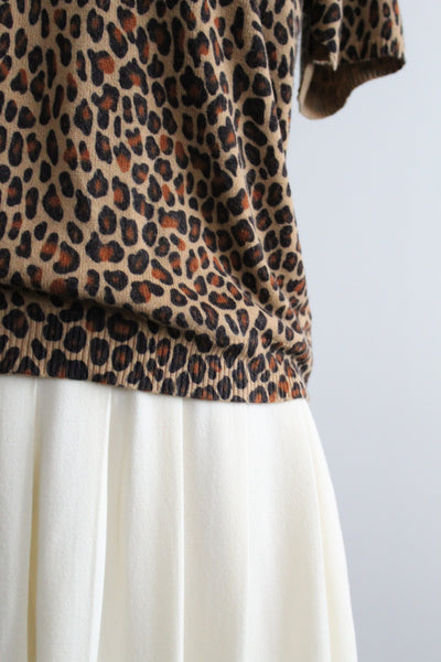 leopard print tee