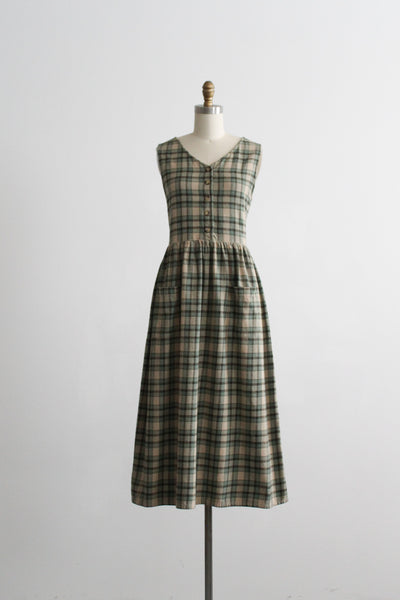 farmers market cotton flannel dress (s/m)