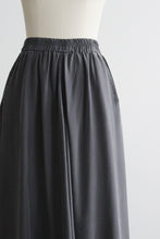 pewter silk skirt