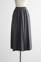 pewter silk skirt