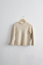 salt wool cable knit cardigan (s)