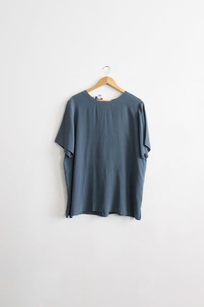 blue willow silk tee (xl)