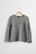dove gray angora pullover
