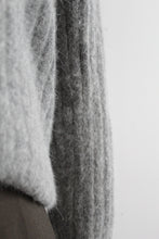 dove gray angora pullover