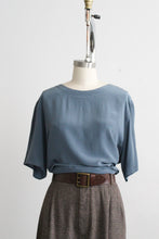 blue willow silk tee (xl)