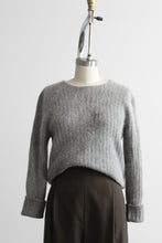 dove gray angora pullover