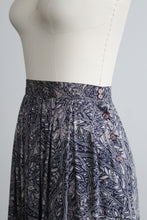 blue harvest midi skirt