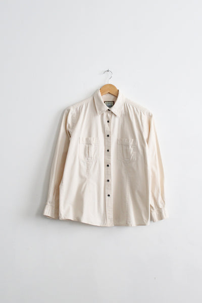 bone cotton button up (m)