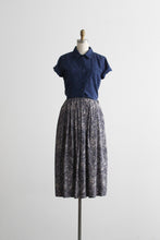 blue harvest midi skirt