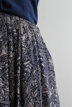 blue harvest midi skirt