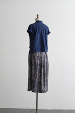 blue harvest midi skirt