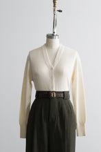 eggshell cashmere button up