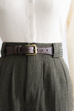 spruce woven leather belt