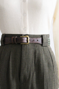 spruce woven leather belt