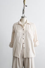 bone cotton button up (m)
