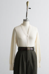 eggshell cashmere button up