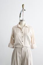 bone cotton button up (m)