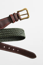 spruce woven leather belt