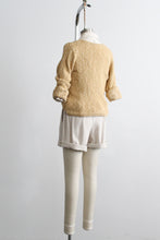 cornsilk cotton sweater (s)