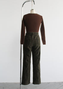 olive corduroy trousers