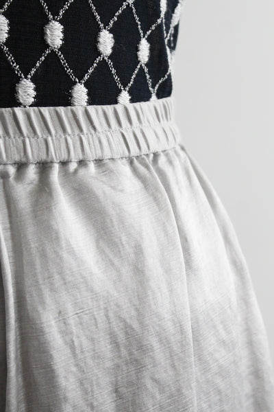 moonglow silk & linen maxi skirt