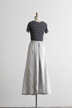 moonglow silk & linen maxi skirt