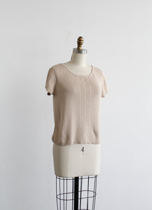 parchment rib knit tee