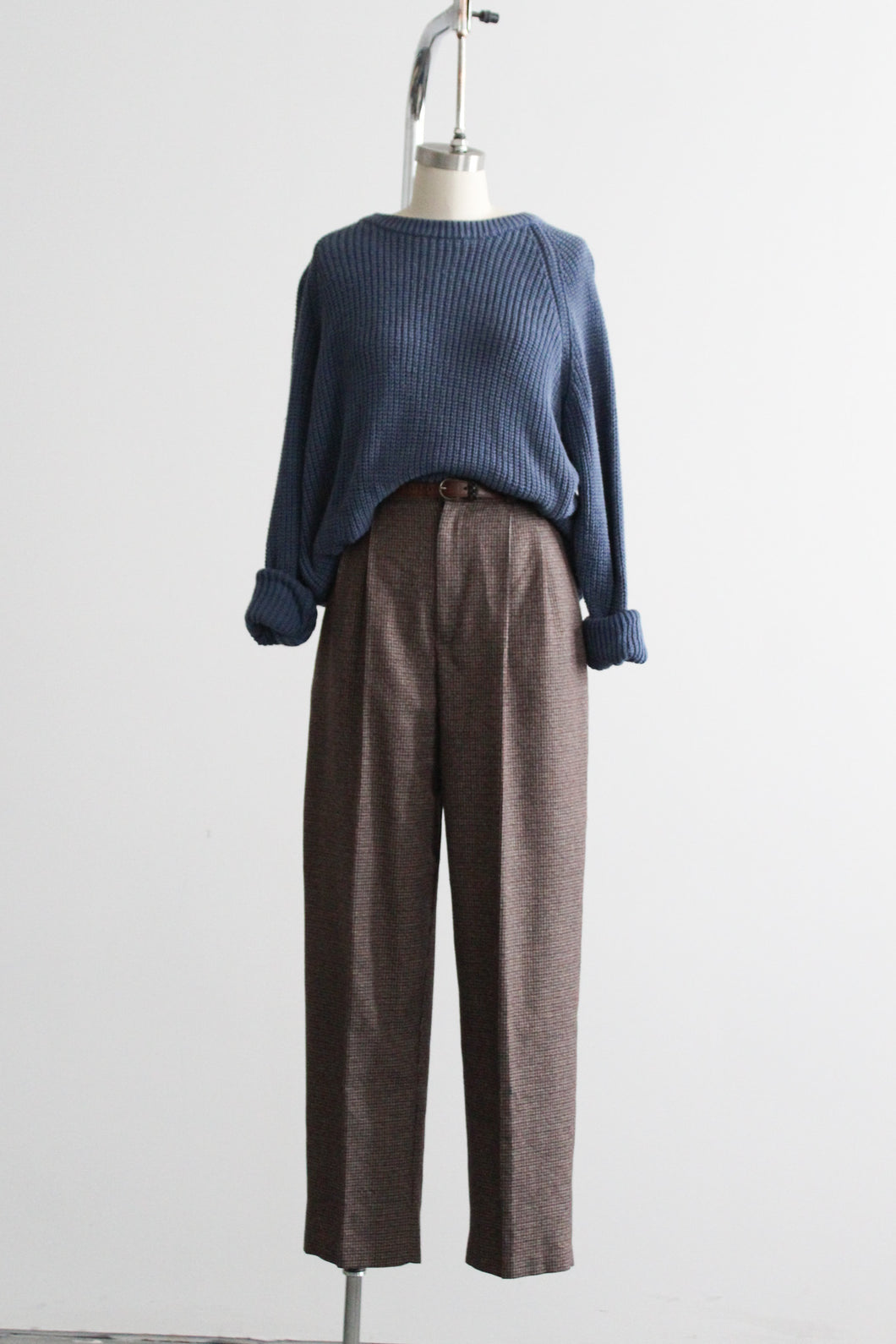 oxford high rise trousers