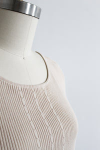 parchment rib knit tee